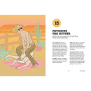 Illustration from Cowboy Kama Sutra 64 Sex Positions For You And Your Pardner showing "Churning the Butter" position.
