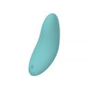 Spectrum Essentials Silicone Compact External Vibrator Blue, ergonomic design for targeted stimulation.
