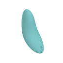 Spectrum Essentials Silicone Compact External Vibrator Blue in ergonomic design for targeted stimulation.