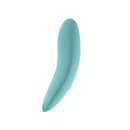 Spectrum Essentials Silicone Compact External Vibrator Blue in a sleek design for targeted external stimulation.