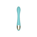 Spectrum Essentials Silicone G-spot Vibrator Blue, designed for G-spot and A-spot stimulation, with a curved silhouette.