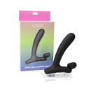 Spectrum Essentials Sweet Spot Silicone Anal Vibe displayed in packaging with sleek design for anal and vaginal use.