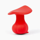 Cute Little Fuckers Morrie Mushroom Vibrator Red in playful mushroom shape with a chunky base design.
