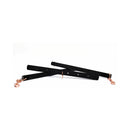 Coquette Pleasure Spreader Bar Black featuring elegant adjustable restraint for bondage play.