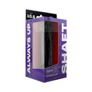 Shaft Model A 10.5 inch Liquid Silicone Dong with Balls Black in packaging