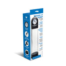 Me You Us Gauge It Penis Pump Clear packaging with pressure gauge and easy-grip trigger pump features.