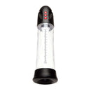 Me You Us Auto Water Penis Pump showcasing its clear design and adjustable suction modes for customizable experiences.
