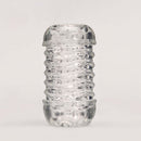 The Handy Dream Collection Touch Sleeve with a clear, ribbed design for enhanced pleasure and stimulation.