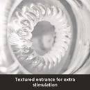 The Handy Dream Collection Lotus Sleeve textured entrance for extra stimulation close-up.