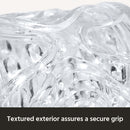 The Handy Mermaid Collection Coral Sleeve showcasing textured exterior for a secure grip.