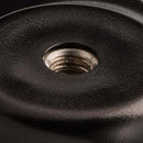 Close-up view of The Handy Handsfree Cup's mounting thread for secure attachment.