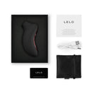 LELO SONA 3 Cruise Clitoral Stimulator Black in packaging with accessories and manual.