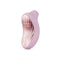 LELO SONA 3 Cruise Clitoral Stimulator Soft Pink angled view showcasing soft silicone design and internal texture.