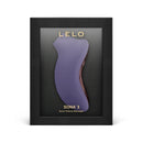 LELO SONA 3 Clitoral Stimulator Purple in a sleek black display box, showcasing its unique design and sonic technology.