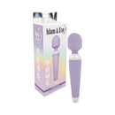 Adam & Eve Flexi Lexi Wand Massager Lavender with a sleek design and 20 vibration patterns in elegant packaging.