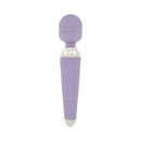 Adam & Eve Flexi Lexi Wand Massager Lavender with flexible head and a silicone-covered handle.