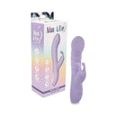 Adam & Eve Violet Vixen G-spot Rabbit Vibe in sleek light purple design with box, offering dual stimulation.