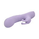 Adam & Eve Violet Vixen G-spot Rabbit Vibe in light purple for satisfying internal and external stimulation.