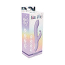 Adam & Eve Violet Vixen G-spot Rabbit Vibe packaging showcasing its sleek design and features.