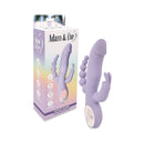 Adam & Eve Thrust Bunny Triple-Stimulating Rabbit Vibrator in elegant lavender design with ergonomic handle.
