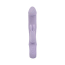 Adam & Eve Thrust Bunny Triple-Stimulating Rabbit Vibrator in elegant lavender design, showcasing dual stimulation features.