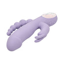 Adam & Eve Thrust Bunny Triple-Stimulating Rabbit Vibrator in lavender design with ergonomic handle and dual stimulation features.