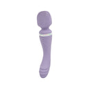 Adam & Eve Wand & Done Dual Ended Wand Vibrator in purple color for versatile pleasure.
