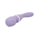 Adam & Eve Wand & Done Dual Ended Wand Vibrator in purple, featuring two ends for versatile pleasure.