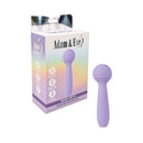 Adam & Eve Bendy Bitty Wand Massager Light Purple packaging and product display.