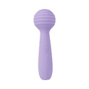 Adam & Eve Bendy Bitty Wand Massager Light Purple with ribbed head for targeted vibrations and flexible design.