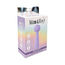 Adam & Eve Bendy Bitty Wand Massager Light Purple compact packaging featuring a flexible mini wand design.