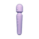 Adam & Eve Lilac Love Silicone Wand Massager in a soft lilac finish with heart-shaped design and control buttons.