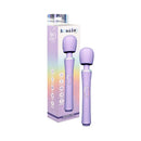 Adam & Eve Wanda Lust Powerful Wand Massager with ergonomic design and packaging, purple color and 8 vibration settings.