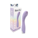 Adam & Eve Gee Oh My G-Spot Vibrator Light Purple in packaging with 10 vibration modes and flexible design.