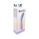 Adam & Eve Gee Oh My G-Spot Vibrator Light Purple packaging showcasing its features and design.