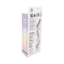 Adam & Eve Gee Oh My G-Spot Vibrator Light Purple packaging showcasing features and specifications.