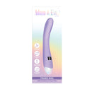 Adam & Eve Finger Wag G-Spot Vibrator Light Purple packaging showcasing its features and design.