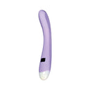 Adam & Eve Finger Wag G-Spot Vibrator Light Purple - features a curved head for targeted stimulation.