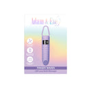 Adam & Eve Finger Waves LED Bullet Vibe shown with features like LED screen, multi-speed vibrations, and ultra-soft silicone.