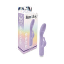 Adam & Eve Slim Lady Dual Motor Rabbit Vibrator in lavender with packaging, designed for precision pleasure.