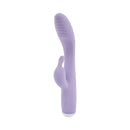 Adam & Eve Slim Lady Dual Motor Rabbit Vibrator in purple silicone with a sleek design and targeted stimulation features.