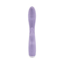 Adam & Eve Slim Lady Dual Motor Rabbit Vibrator with a slim silicone body and fluttering rabbit ear for stimulation.