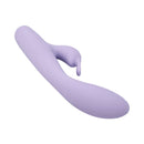 Adam & Eve Slim Lady Dual Motor Rabbit Vibrator in soft purple silicone design for targeted pleasure.