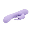 Adam & Eve Waving Wabbit Rabbit Vibrator Light Purple showcasing dual-action silicone design with wave feature.