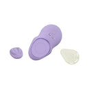 Adam & Eve Pleasure Panties Remote Panty Vibrator in purple with remote control for discreet pleasure.