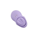 Adam & Eve Pleasure Panties Remote Panty Vibrator in lilac color for discreet clitoral stimulation.