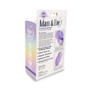 Adam & Eve Pleasure Panties Remote Panty Vibrator packaging features, detailing specifications and remote control options.