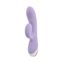 Adam & Eve Bunny Blow Up Inflatable Rabbit Vibrator in soft purple color with dual motors and customizable fullness.