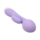 Adam & Eve Bunny Blow Up Inflatable Rabbit Vibrator in soft purple with customizable fullness feature.