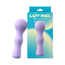 Luv Inc WW37 Wavy Luv Wand Massager Light Purple with packaging, showcasing its sleek design.